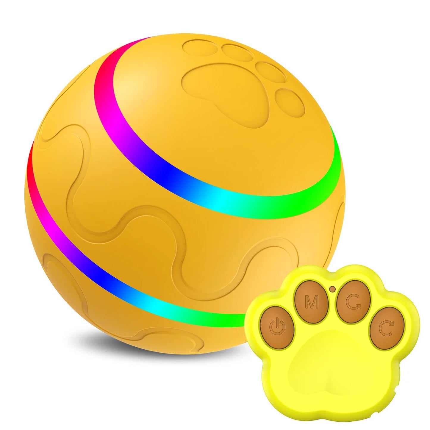 Best Interactive Cat Toys – Smart Automatic Wicked Ball with LED Lights & Motion Sensor