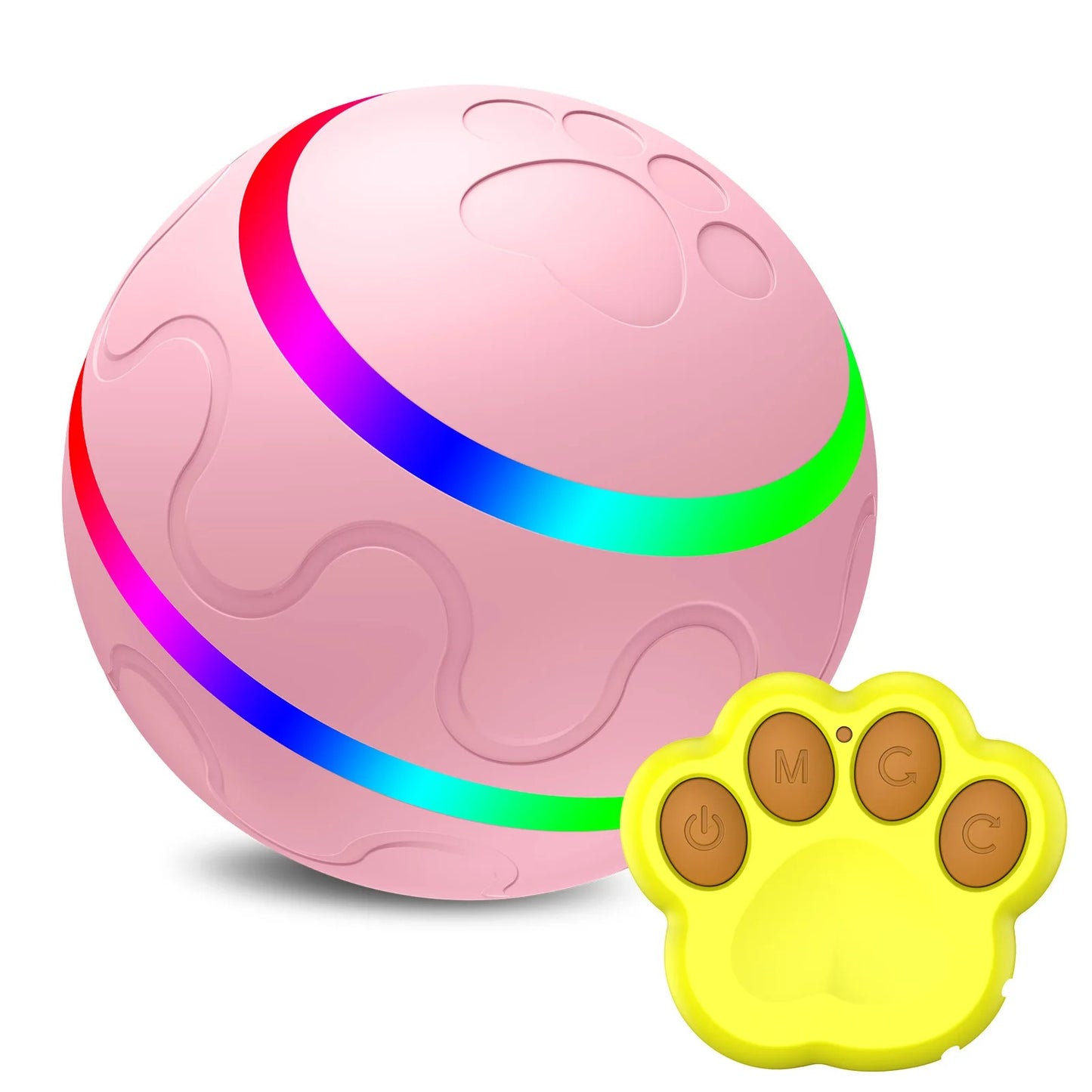 Best Interactive Cat Toys – Smart Automatic Wicked Ball with LED Lights & Motion Sensor