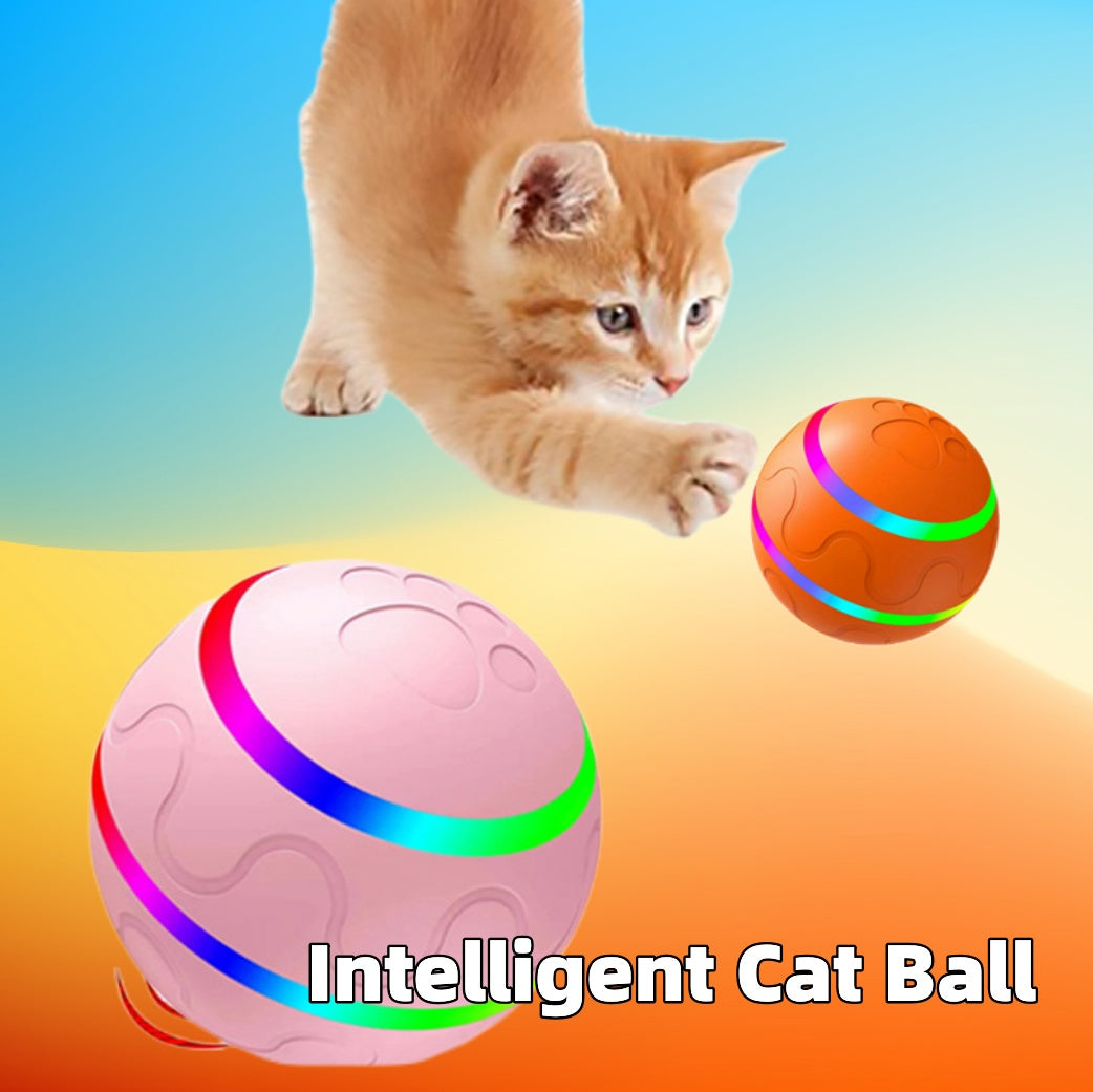 Best Interactive Cat Toys – Smart Automatic Wicked Ball with LED Lights & Motion Sensor